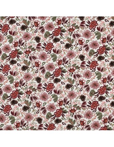 Tissu jersey digital Anaïs - Blanc cassé
