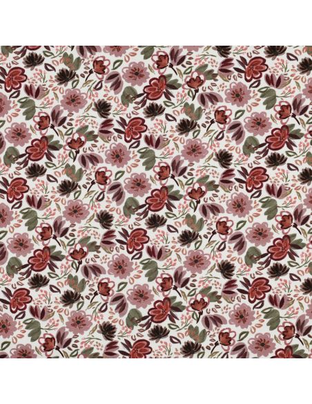 Tissu jersey digital Anaïs - Blanc cassé