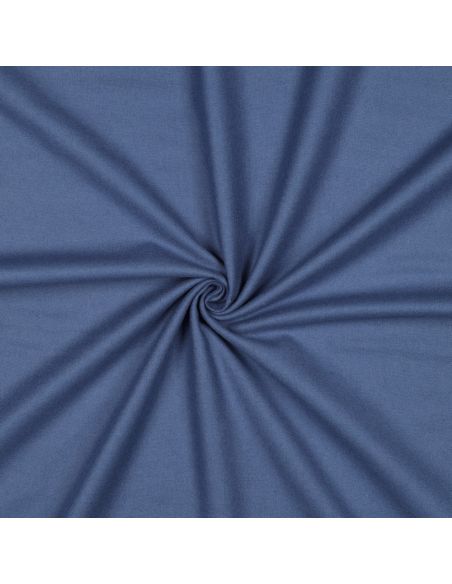 Tissu flanelle - Bleu jeans