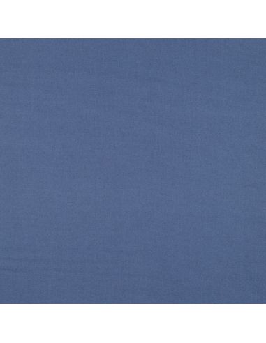 Tissu flanelle - Bleu jeans