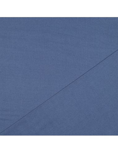 Tissu flanelle - Bleu jeans