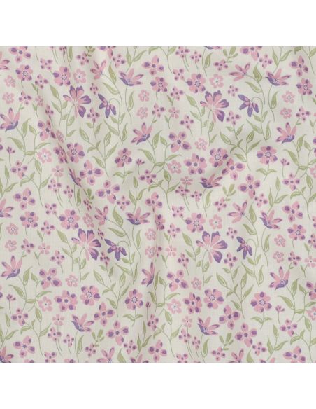 Tissu popeline de coton Romy - Violet