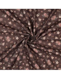 Tissu popeline de coton Soline - Brun