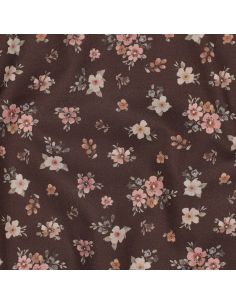 Tissu popeline de coton Soline - Brun 2