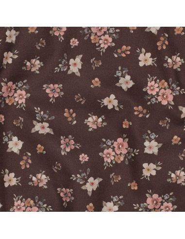 Tissu popeline de coton Soline - Brun