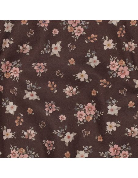 Tissu popeline de coton Soline - Brun