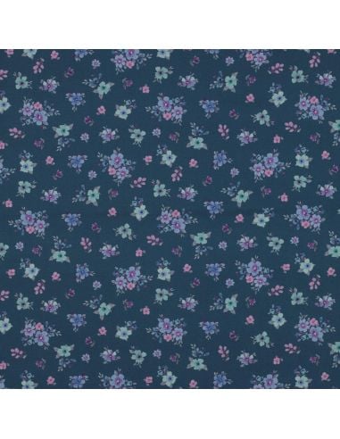 Tissu popeline de coton Soline - Bleu pétrole