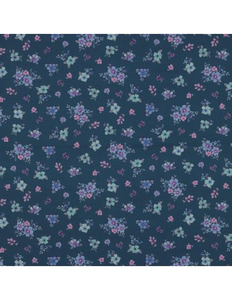 Tissu popeline de coton Soline - Bleu pétrole