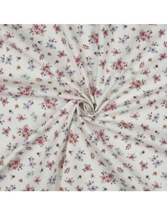 Tissu popeline de coton Garance - Blanc