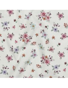 Tissu popeline de coton Garance - Blanc 2