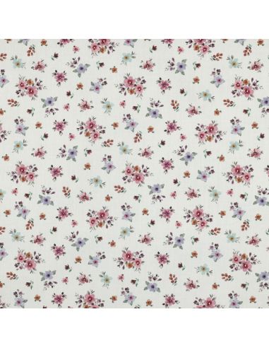 Tissu popeline de coton Garance - Blanc