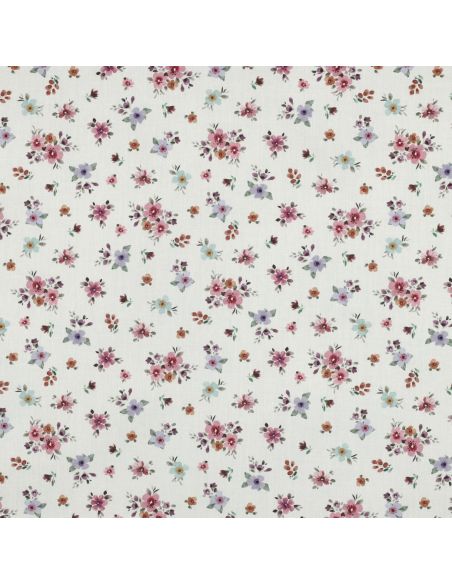 Tissu popeline de coton Garance - Blanc