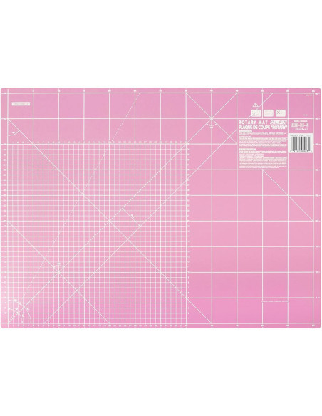 Planche de découpe patchwork Olfa 45 x 60 cm - Rose