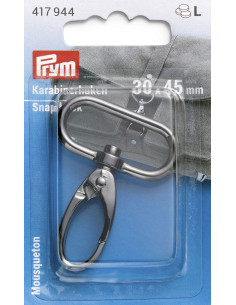 Mousqueton métal 30 x 45 mm - Bruni brillant