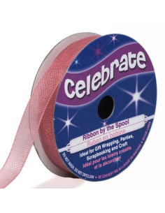 Ruban organza Celebrate vieux rose - 9 mm x 8 m