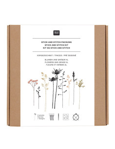Kit stick & stitch Rico Design- Fleurs et herbes XL