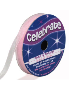 Ruban organza Celebrate rose - 6 mm x 8 m