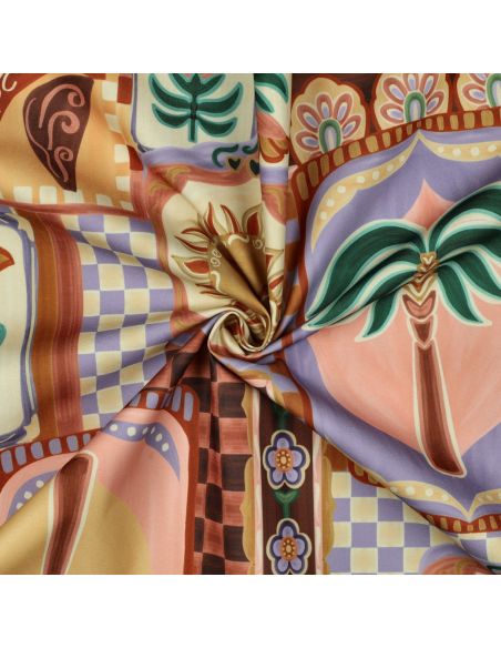 Nappe déperlante patchwork - Violet