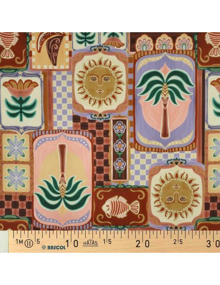 Nappe déperlante patchwork - Parme