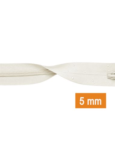 Fermeture imperméable 5 mm - Blanc optique