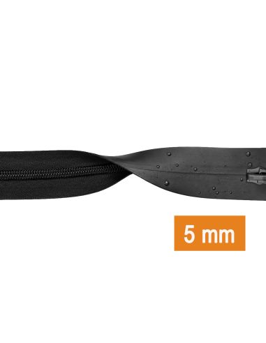 Fermeture imperméable 5 mm - Noir