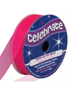 Ruban organza Celebrate fushia - 12 mm x 6 m