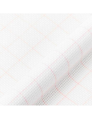 Toile Aïda Magic Guide DMC - Quadrillage Rouge Effaçable - Pour Point De Croix Débutants