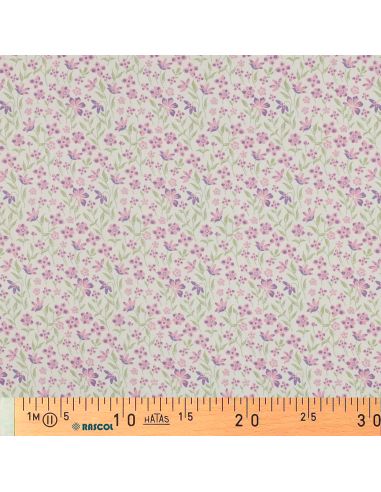 Tissu popeline de coton Romy - Violet