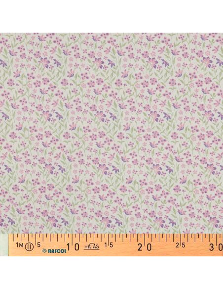 Tissu popeline de coton Romy - Violet