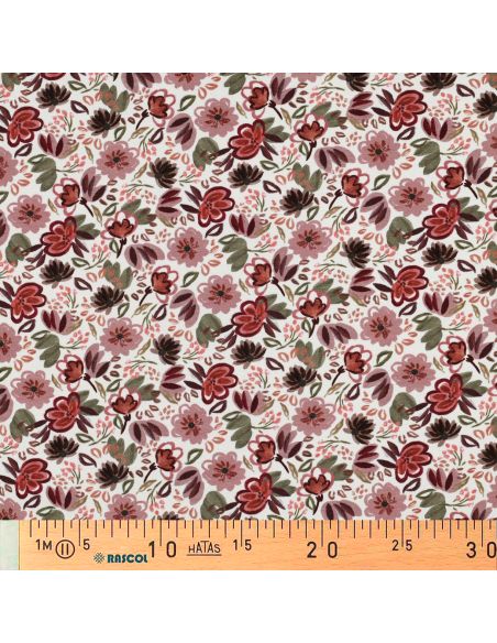 Tissu jersey digital Anaïs - Blanc cassé