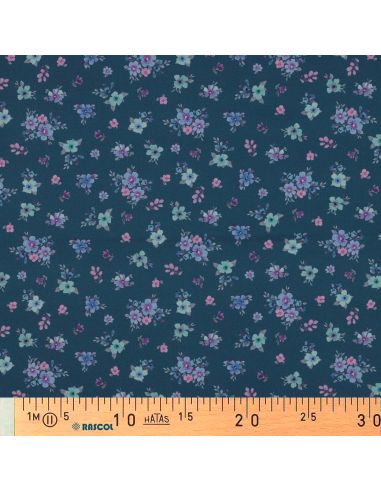 Tissu popeline de coton Soline - Bleu pétrole