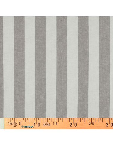 Tissus coton rayé fil teint - Beige