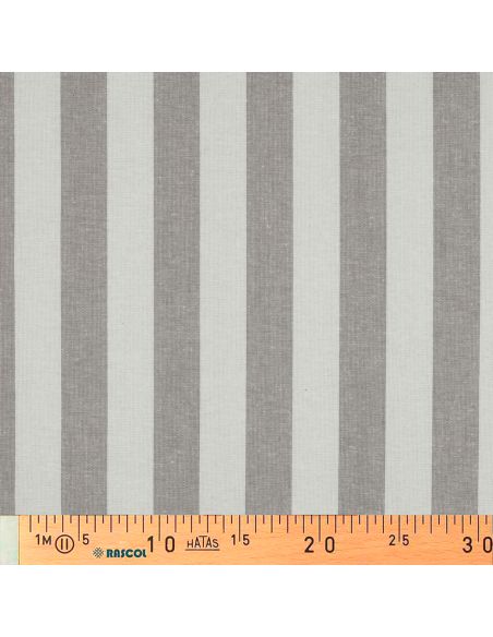 Tissus coton rayé fil teint - Beige