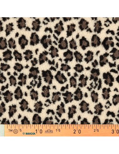 Tissu fourrure Teddy - Animal brun