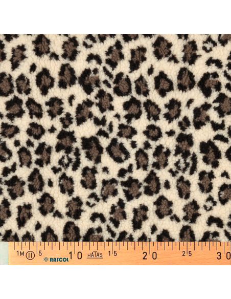Tissu fourrure Teddy - Animal brun