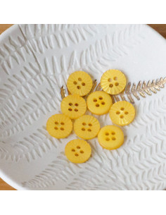 Bouton pâquerette 4 trous - Mimosa