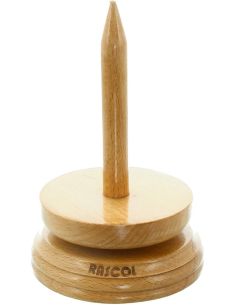 Support pelote de laine en bois clair Rascol