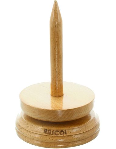 Support pelote de laine en bois clair Rascol