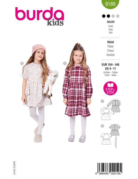 Patron de robe - Burda 9189