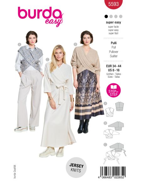 Patron de pull - Burda 5593