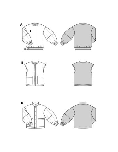 Jaune - Patron de pull - Burda 5590
