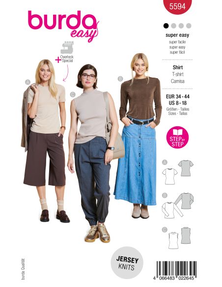 Patron de T-shirt - Burda 5594
