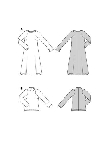 Patron de robe et T-shirt - Burda 5599