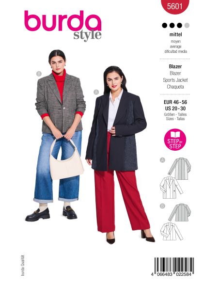 Patron de blazer - Burda 5601