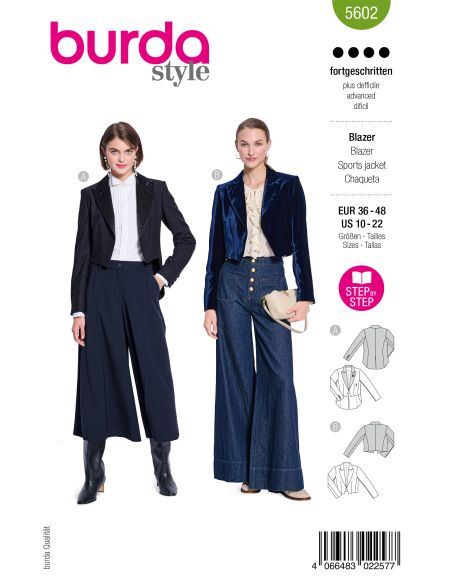 Patron de blazer - Burda 5602