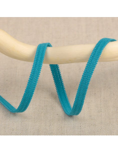 Elastique souple 5 mm - Bleu turquoise