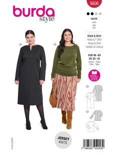 Patron de robe et T-shirt - Burda 5606