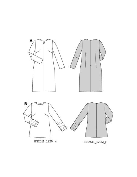 Patron de robe et T-shirt - Burda 5606