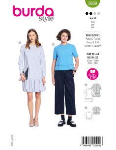 Patron de robe et T-shirt - Burda 5609