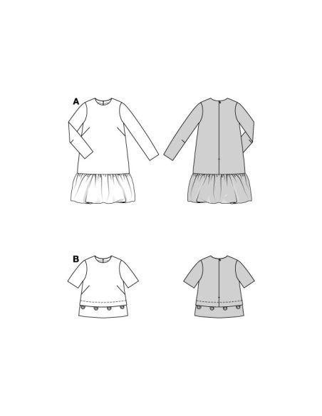 Patron de robe et T-shirt - Burda 5609